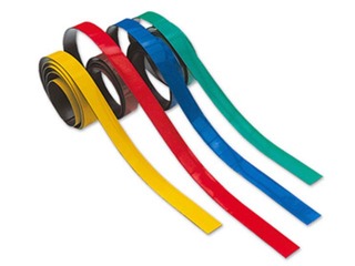 Coloured magnetic strips , 4 x 60 cm, different colors