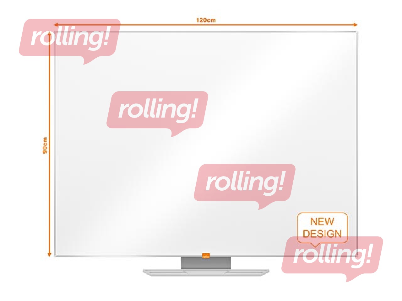 Enamel Whiteboard Nobo ImpressionPro, 120 x 90 cm