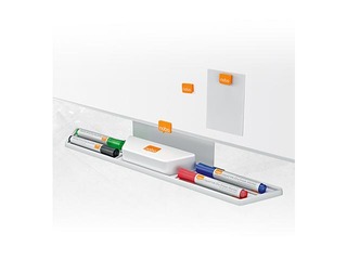 Sienas tāfele alumīnija rāmī Nobo ImpressionPro, 120 x 90 cm, emaljēta virsma, balta 