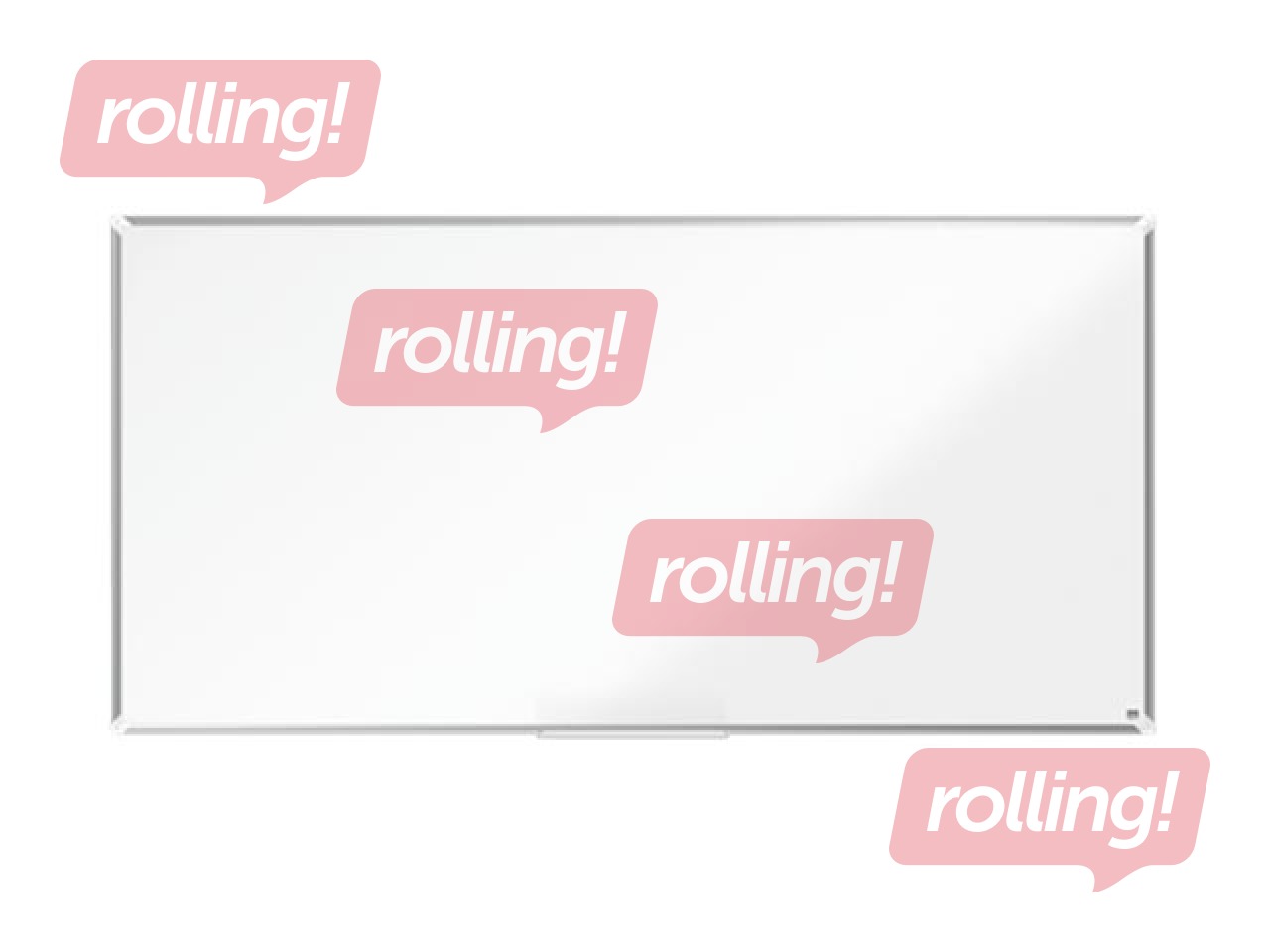 Sienas tāfele alumīnija rāmī Nobo Premium Plus, 180 x 90 cm, emaljēta virsma, balta 