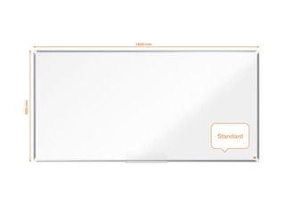 Sienas tāfele alumīnija rāmī Nobo Premium Plus, 180 x 90 cm, emaljēta virsma, balta 