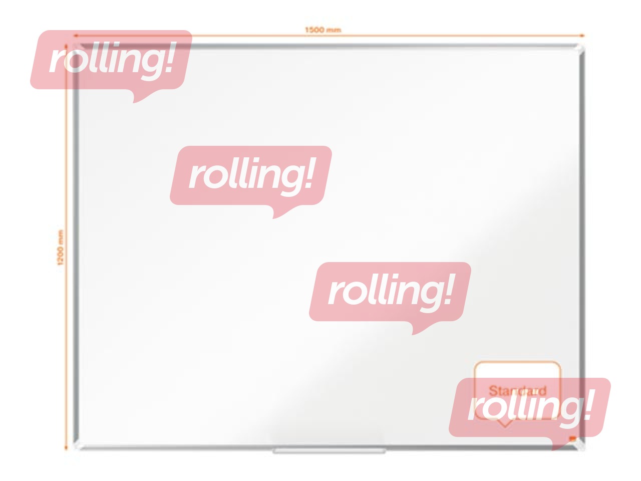 Magnettahvel Nobo Premium Plus, 150 x 120 cm, email, valge