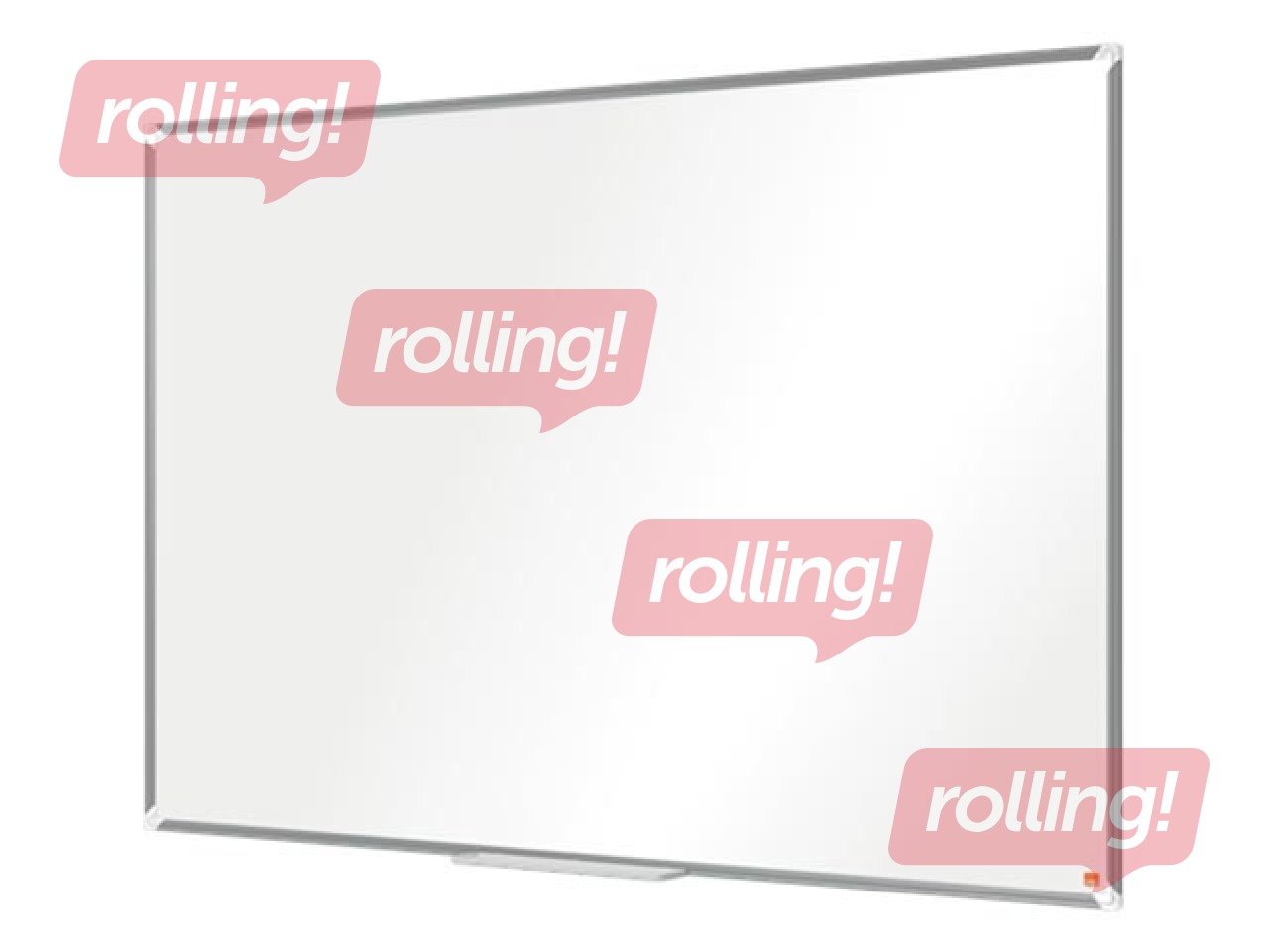 Sienas tāfele alumīnija rāmī Nobo Premium Plus, 150 x 100 cm, emaljēta virsma, balta 