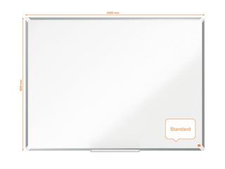 Magnetic whiteboard Nobo Premium Plus, 120 x 90 cm, enamel, white