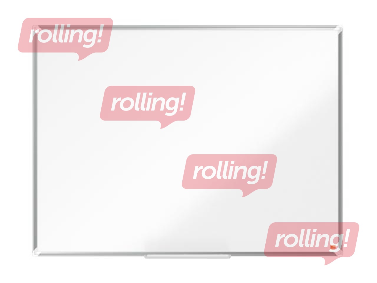 Sienas tāfele alumīnija rāmī Nobo Premium Plus, 120 x 90 cm, emaljēta virsma, balta 