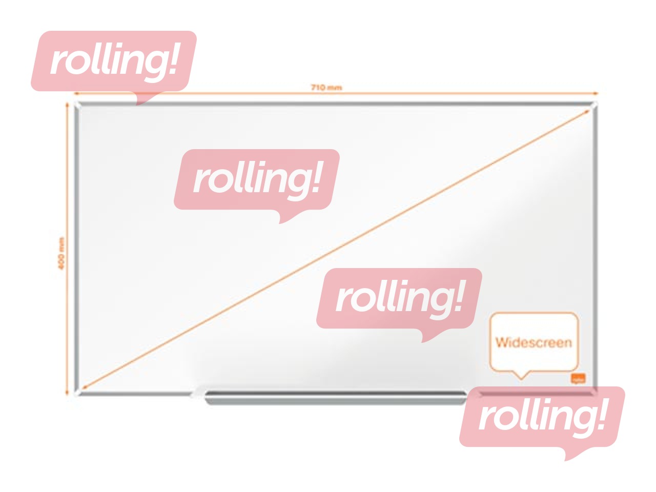 Sienas tāfele alumīnija rāmī Nobo ImpressionPro, 32