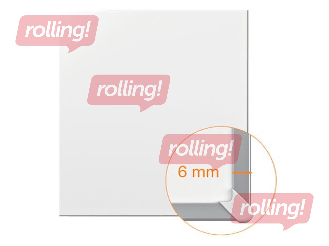 Sienas tāfele alumīnija rāmī Nobo ImpressionPro, 32