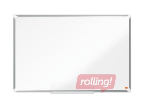 Sienas tāfele alumīnija rāmī Nobo Premium Plus, 90x60 cm, emaljēta virsma, balta 