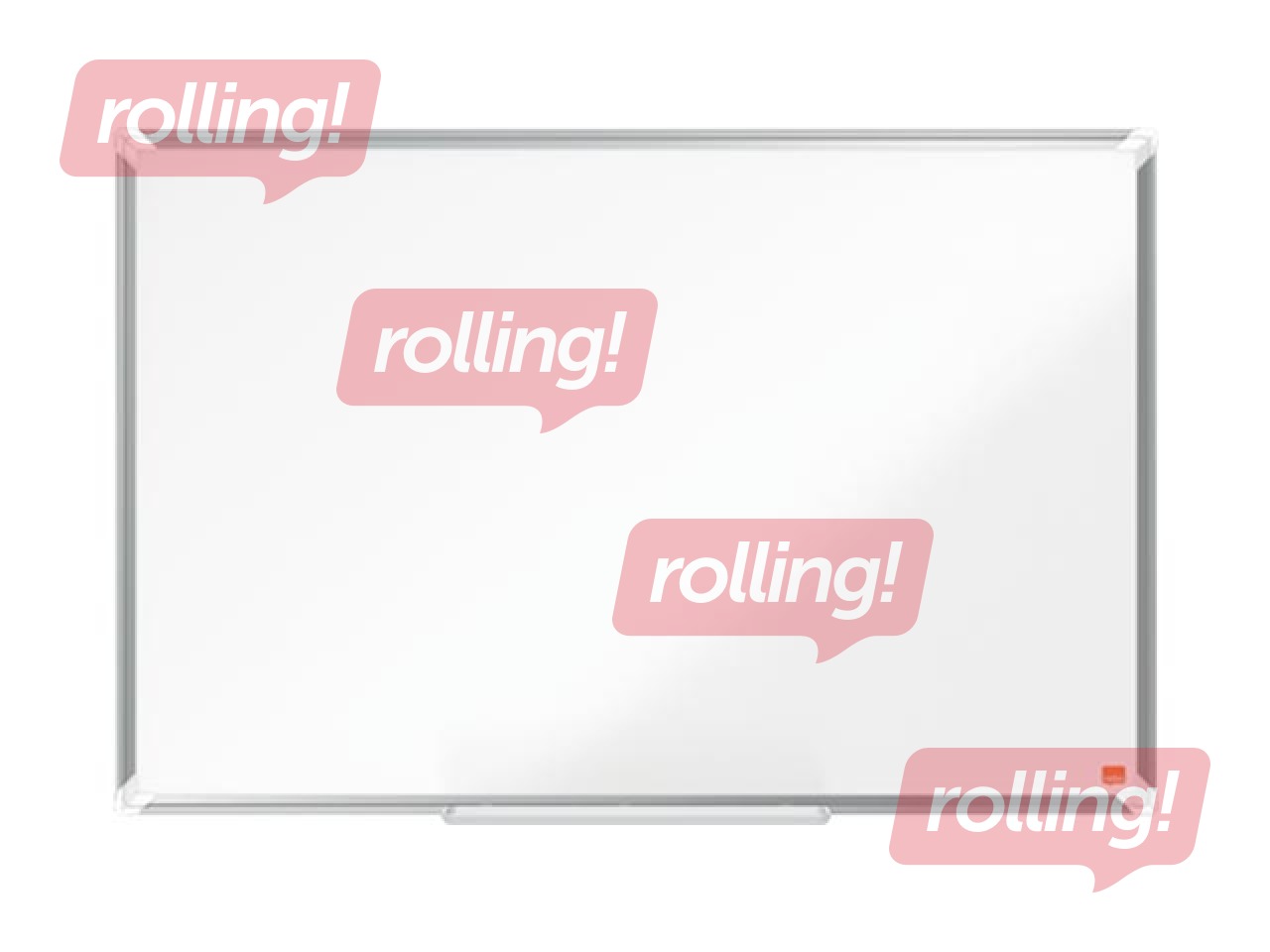 Sienas tāfele alumīnija rāmī Nobo Premium Plus, 90x60 cm, emaljēta virsma, balta 