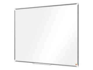 Sienas tāfele alumīnija rāmī Nobo Premium Plus, 120 x 90 cm, lakota virsma, balta 