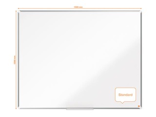 Magnetic whiteboard Nobo Premium Plus, 150 x 120 cm, steel, white
