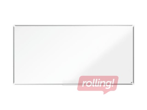Sienas tāfele alumīnija rāmī Nobo Premium Plus, 180 x 90 cm, lakota virsma, balta 