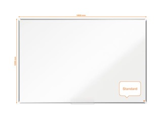 Sienas tāfele alumīnija rāmī Nobo Premium Plus, 180 x 120 cm, lakota virsma, balta 