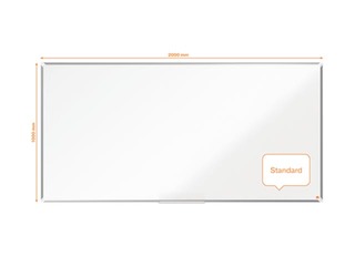 Magnetic whiteboard Nobo Premium Plus, 200 x 100 cm, steel, white