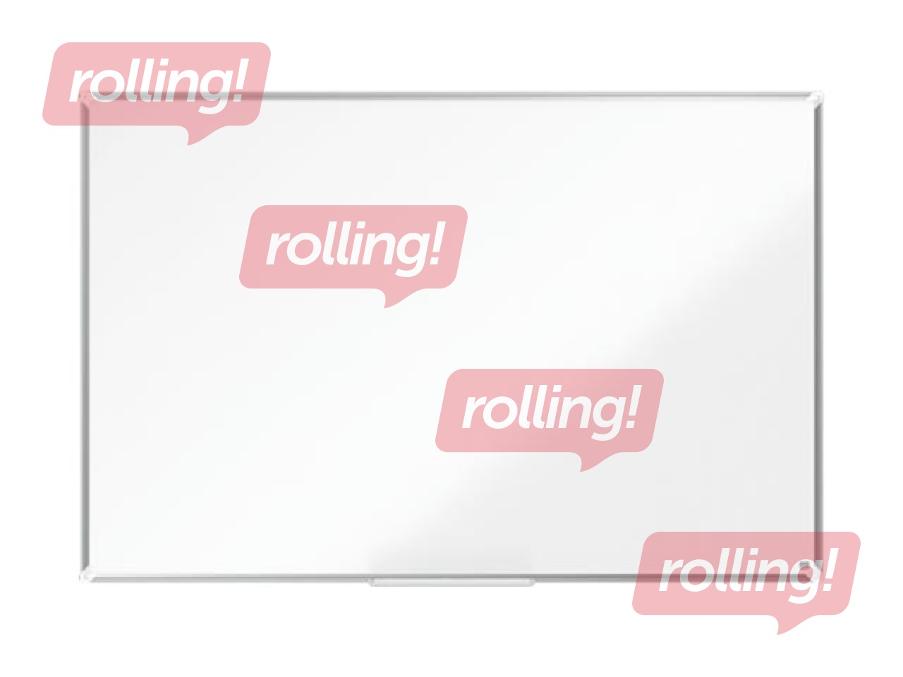 Sienas tāfele alumīnija rāmī Nobo Premium Plus, 150 x 100 cm, lakota virsma, balta 