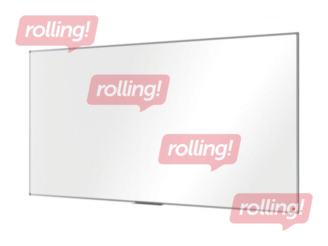 Sienas tāfele alumīnija rāmī Nobo Essence, 240 x 120 cm, emaljēta, balta 