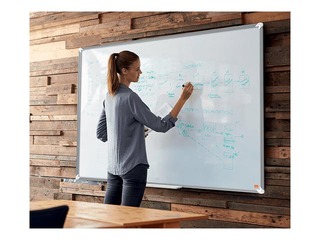 Sienas tāfele alumīnija rāmī Nobo Premium Plus, 180x120 cm, emaljēta virsma, balta 