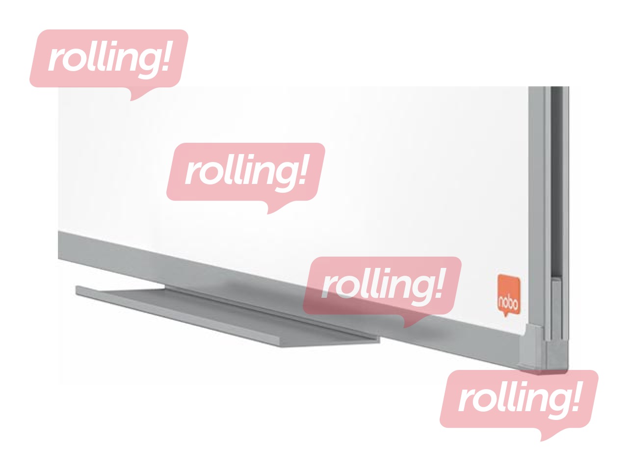 Wall board steel Nobo Essence, 180x120 cm, magnetic, white