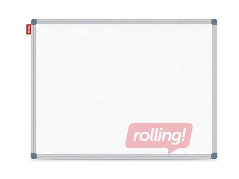 Стендовая доска с алюминиевой рамой для проекторов, эмалированная, белая, 240x120см