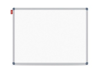 Wall board with aluminum frame for projector, enamel-coated, white, 240x120cm