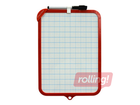 Доска Concorde, двухсторонняя, красная, 190x290мм