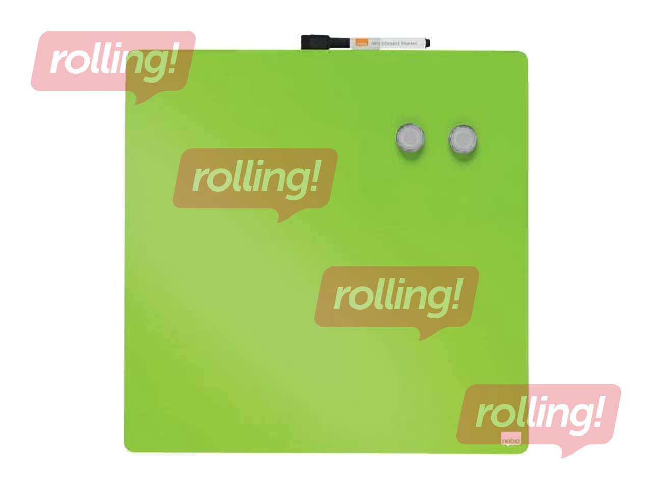 Wall whiteboard Nobo, 36x36cm, magnetic, green