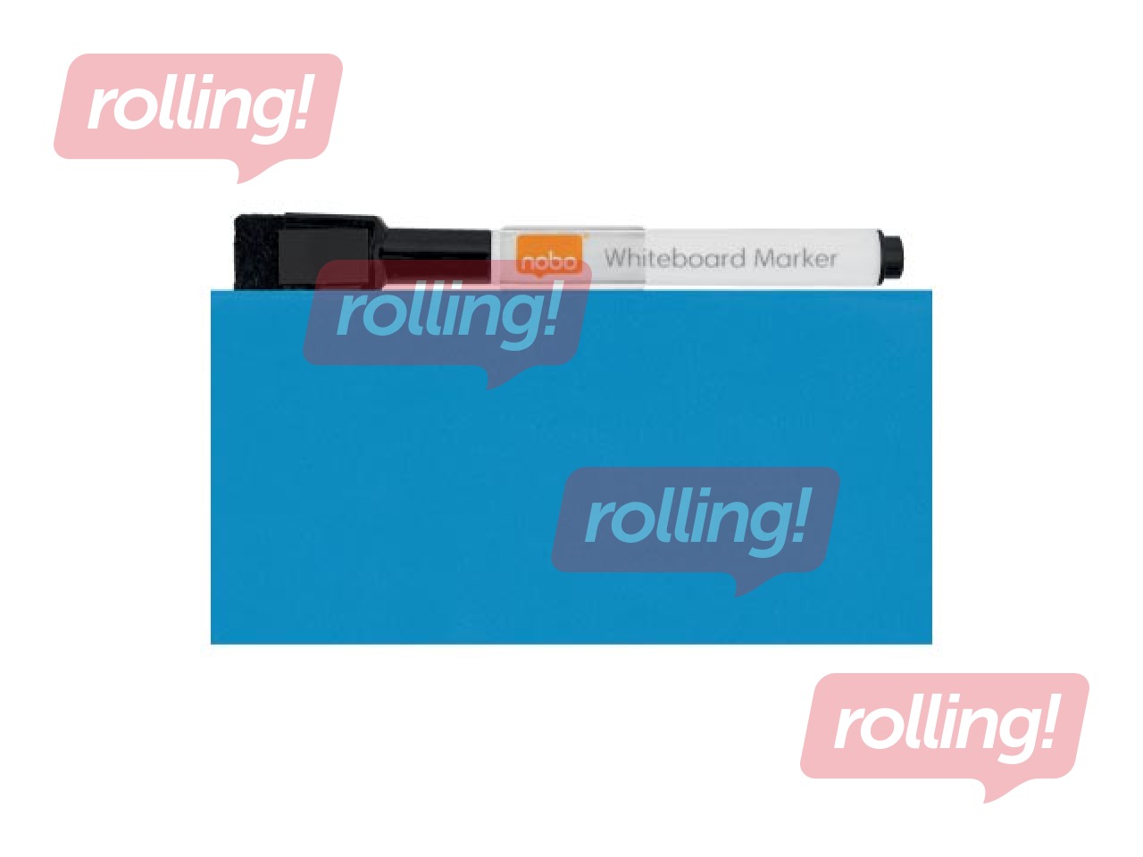 Sienas tāfele Nobo, 36x36cm, magnētiska, zila