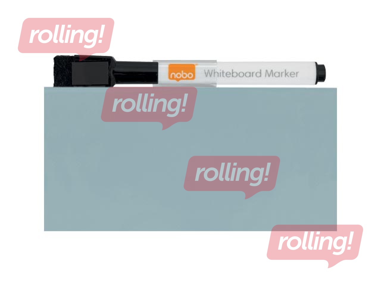 Sienas tāfele Nobo, 36x36cm, magnētiska, pelēka