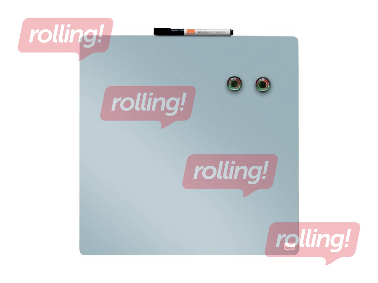 Wall whiteboard Nobo, 36x36cm, magnetic, grey