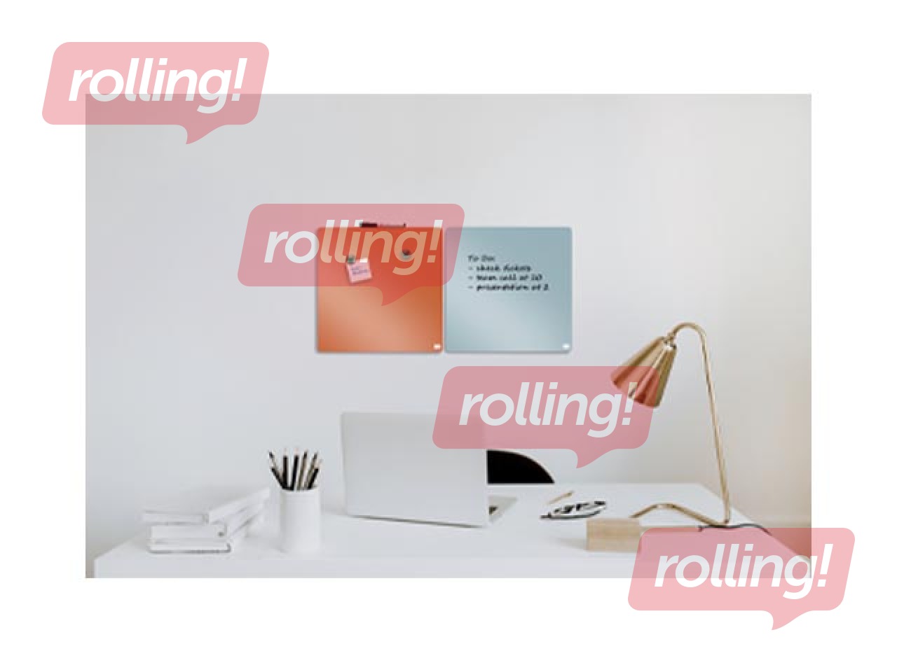 Wall whiteboard Nobo, 36x36cm, magnetic, grey