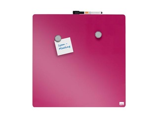 Sienas tāfele Nobo, 36x36cm, magnētiska, rozā