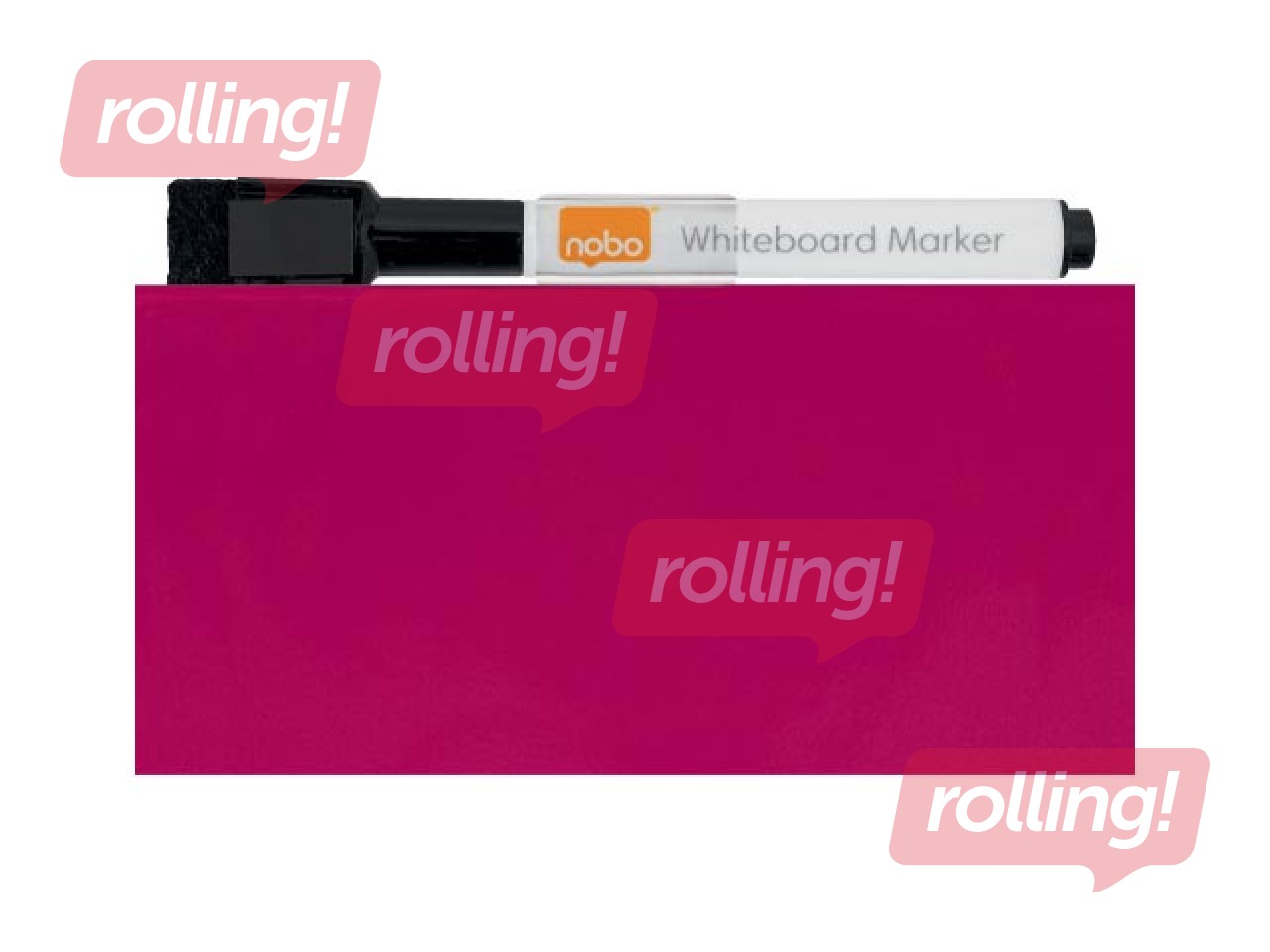 Sienas tāfele Nobo, 36x36cm, magnētiska, rozā