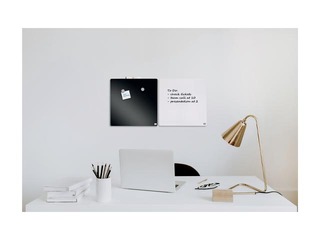 Sienas tāfele Nobo, 36x36cm, magnētiska, melna