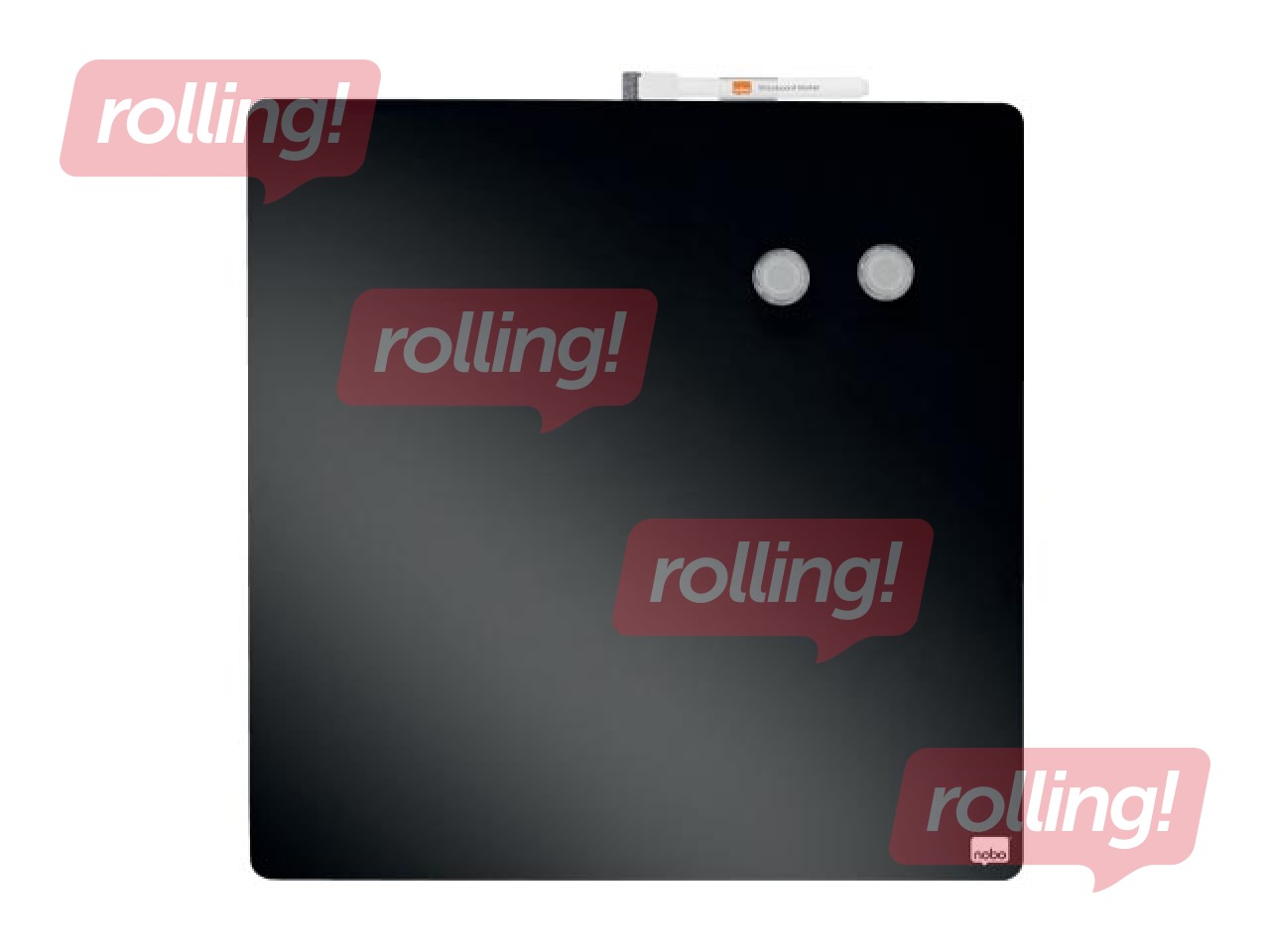 Wall whiteboard Nobo, 36x36cm, magnetic, black