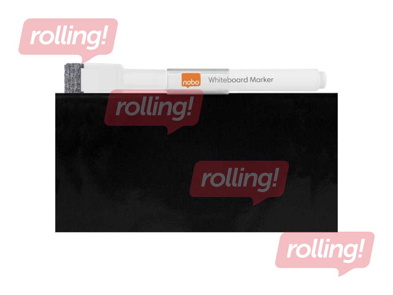 Wall whiteboard Nobo, 36x36cm, magnetic, black