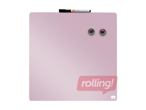 Seinatahvli Nobo, 36x36cm, magnetiline, heledroosa