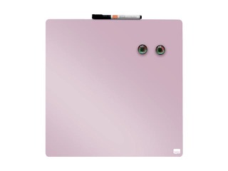 Wall whiteboard Nobo, 36x36cm, magnetic, light pink