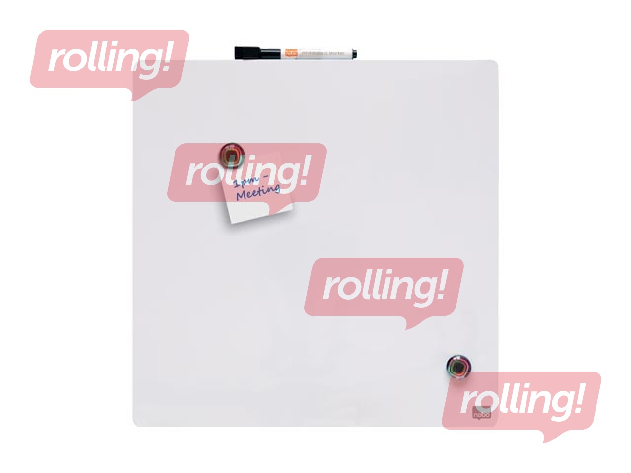 Sienas tāfele Nobo, 36x36cm, magnētiska, balta