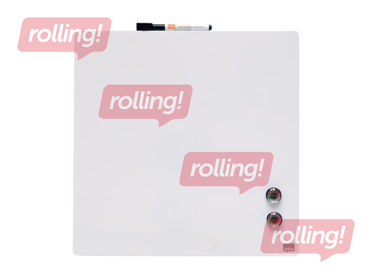Wall whiteboard Nobo, 36x36cm, magnetic, white