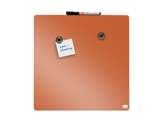 Sienas tāfele Nobo, 36x36cm, magnētiska, oranža