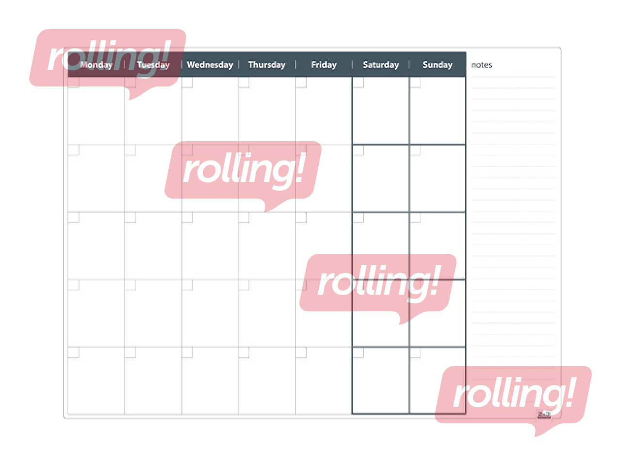 Sienas plānošanas tāfele 2x3, mēnesis, 90 x 60 cm