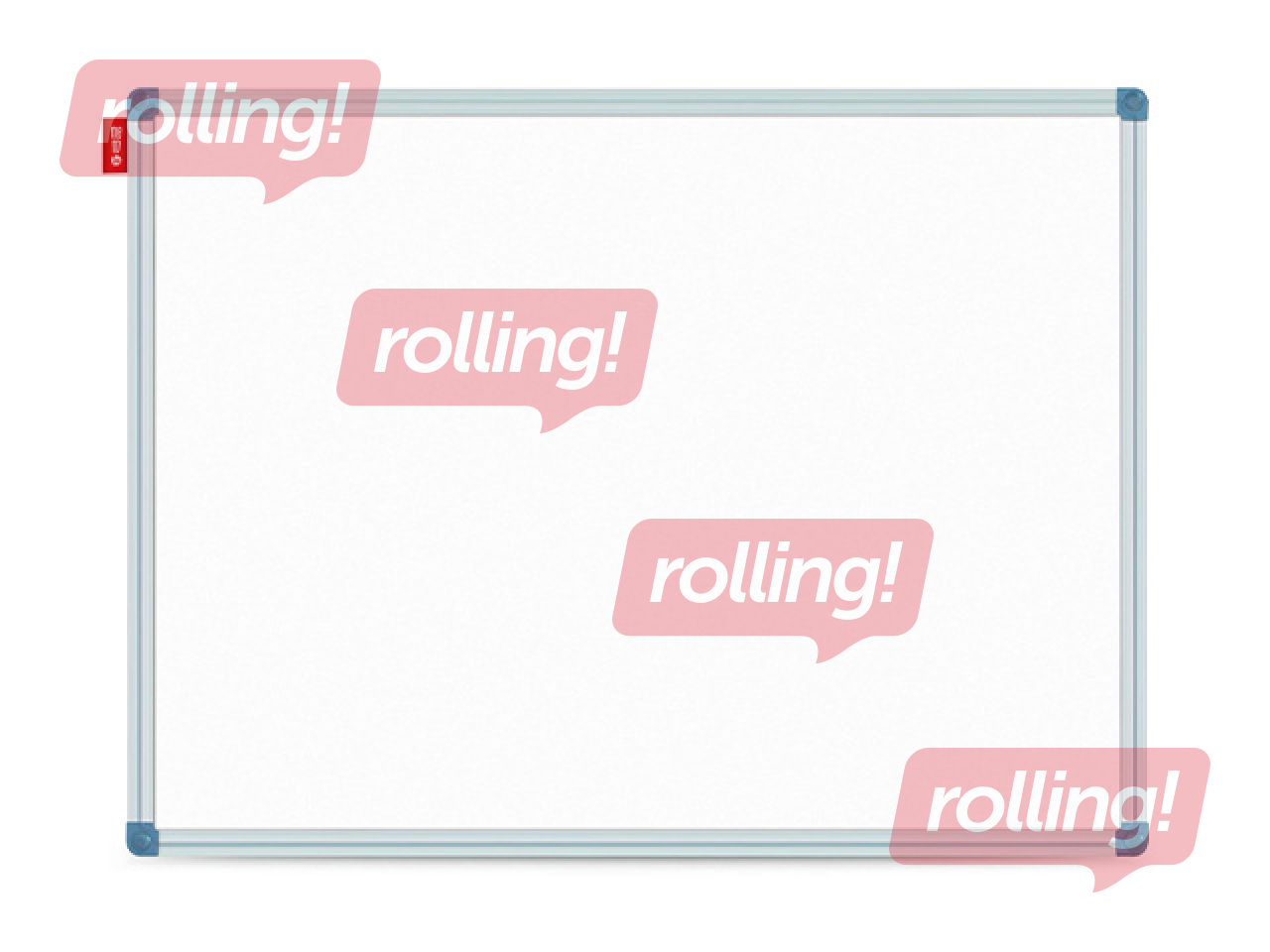 Whiteboard Classic in aluminium frame, lacquered, white, 150x100cm