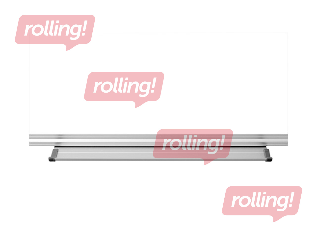 Sienas tāfele alumīnija rāmī Classic, lakota, balta, 150x90cm