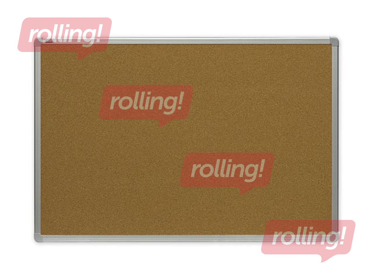 Cork board with aluminum frame 2x3, 120x90 cm