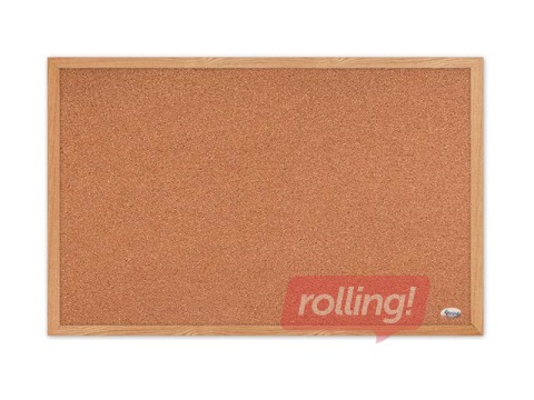 Korķa tāfele koka rāmī Forpus, 120x90 cm