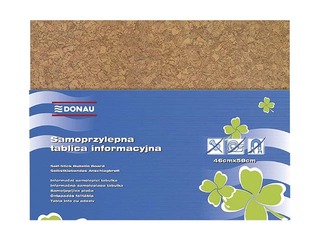 PROMO Notice board Donau, self-adhesive, 46 x 58 cm, brown