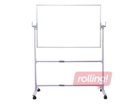 Double sided mobile board, 150 x 100 cm, lacquered, white