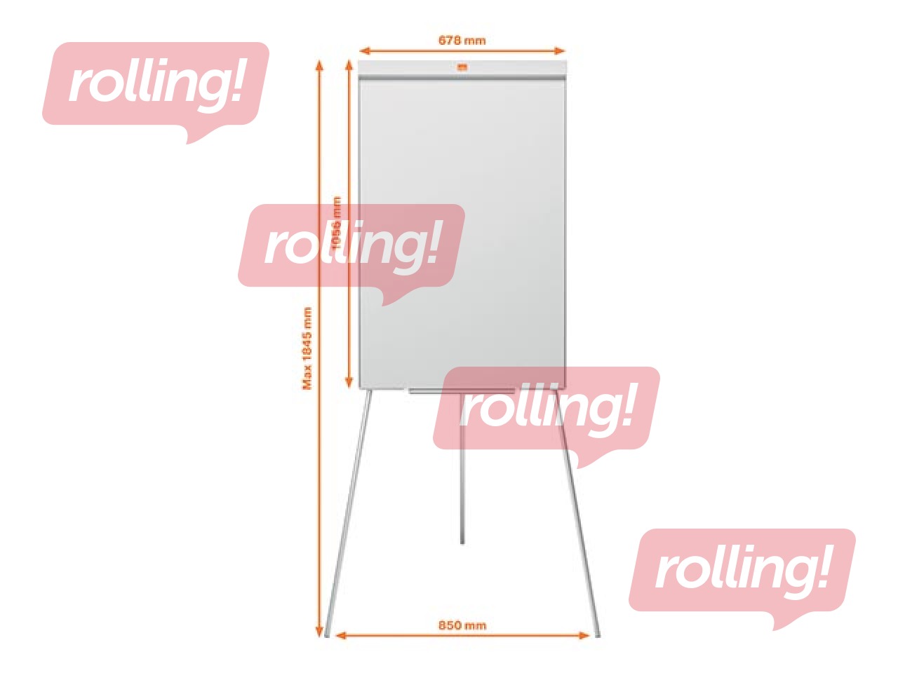 Доска на штативе Nobo Classic Nano Clean™, 67x100 cm