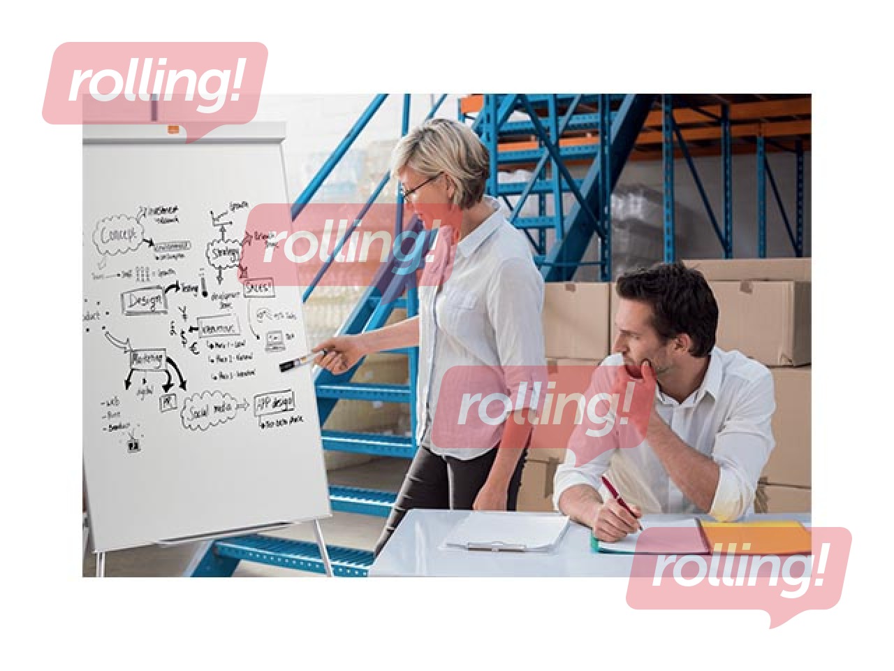 Доска на штативе Nobo Classic Nano Clean™, 67x100 cm