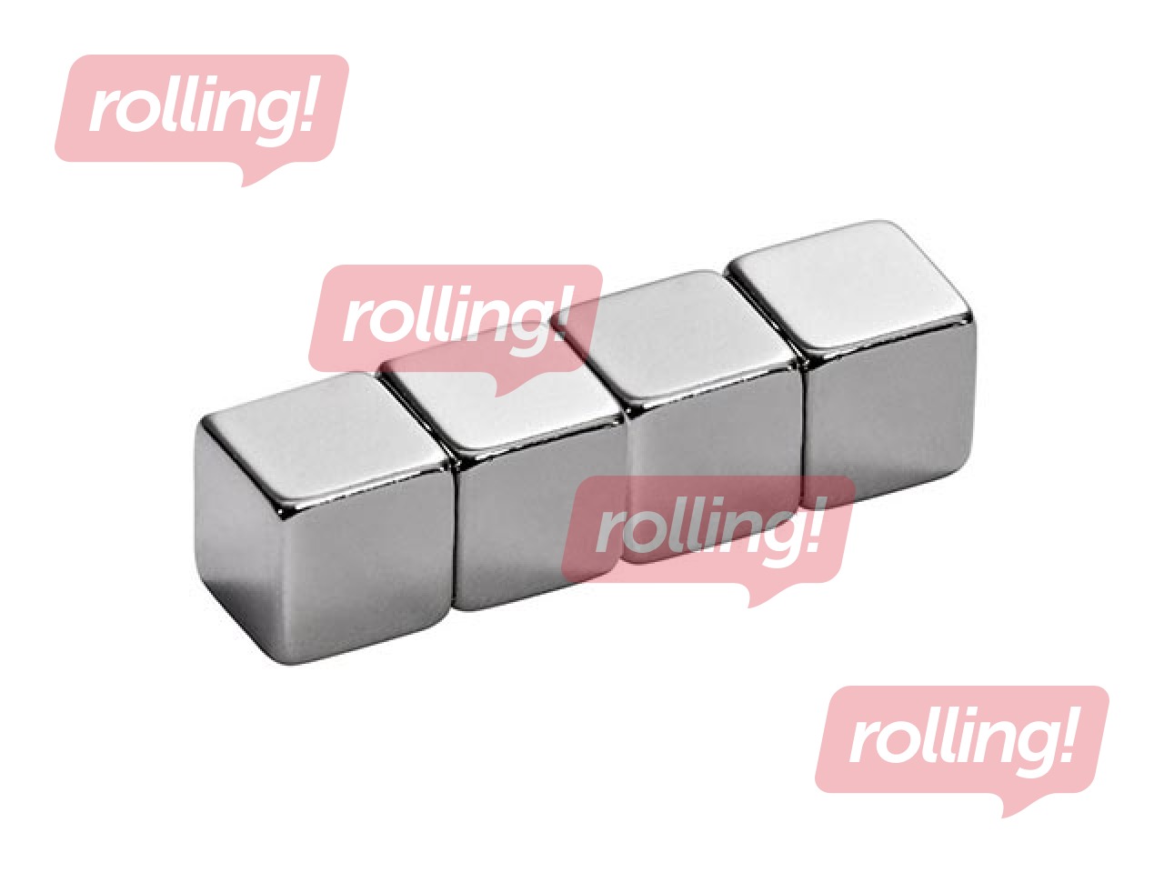 Magnēti kubveida stikla tāfelei ALCO 10x10x10 mm, 4 gab., neodīns